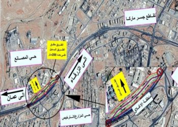 تحويلات مرورية بين عمان والزرقاء ضمن مشروع “الباص السريع”