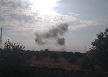 قصف على بلدة كفر روما بريف إدلب- تويتر