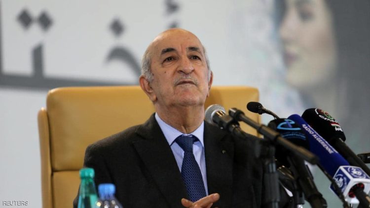 الرئيس الجزائري عبدالمجيد تبون