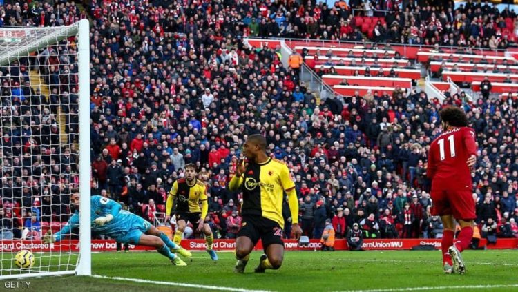 محمد صلاح أحرز هدفي ليفربول