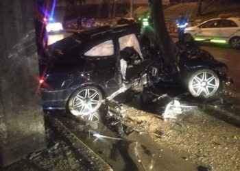 عشريني يقضي بحادث اصطدام في شارع الاستقلال (شاهد)
