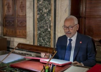 الغنوشي يبحث القضية الفلسطينية مع نقيب المحامين العرب
