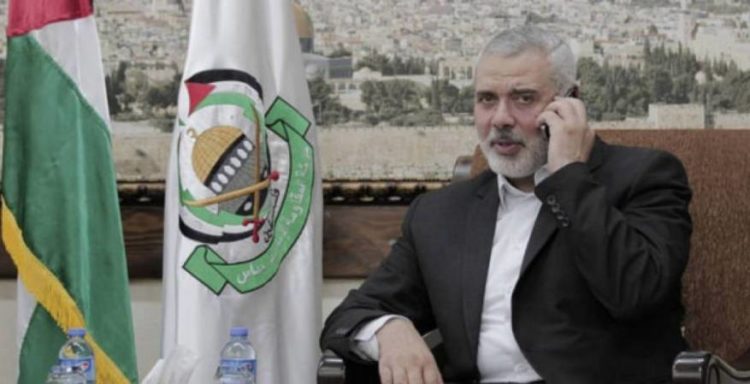 هنية يتلقى اتصالًا من قائد فيلق القدس