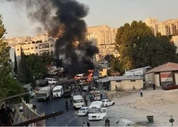 قتيل وإصابات في انفجار بحافلة لقوات النظام بدمشق