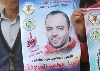 حماس: الأسير عواودة يُسجل بطولة جديدة بيومه الـ100 من إضرابه