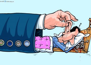 النظام السوري والمجتمع الدولي (كاريكاتير)