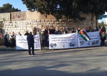 وقفة تضامنية في الشميساني تطالب بإنقاذ الأسرى في سجون الاحتلال (شاهد)