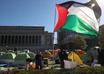 مخيم طلابي داخل كلية لندن الجامعية دعما لفلسطين