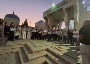 شاهد.. فعالية “الفجر العظيم” من  مسجد الملك المؤسس في العبدلي نصرة للأقصى