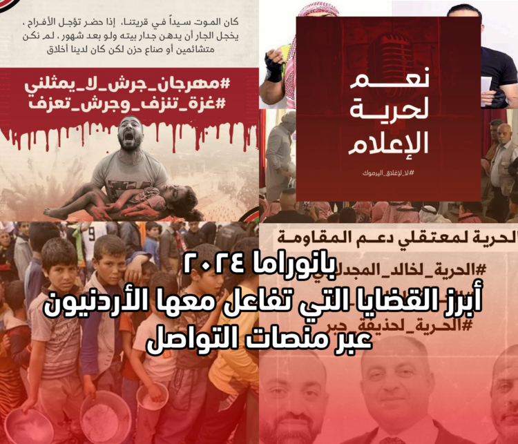 بانوراما 2024.. أبرز القضايا التي تفاعل معها الأردنيون عبر منصات التواصل