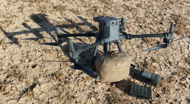 المنطقة العسكرية الجنوبية تحبط محاولة تهريب مواد مخدرة بواسطة "مسيرة"