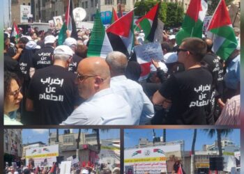 مسيرات في مدن الضفة نصرة لغزة.. وإضراب جزئي بدعوة من “القوى الوطنية” (شاهد)