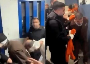 مقطع مصور يظهر تنكيل الاحتلال بأسرى صفقة التبادل