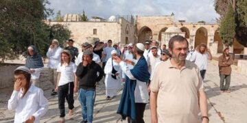 مستوطنون يقتحمون المسجد الأقصى ويؤدون طقوسا تلمودية في باحاته